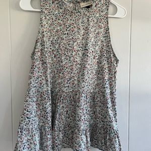 Floral sleeveless top